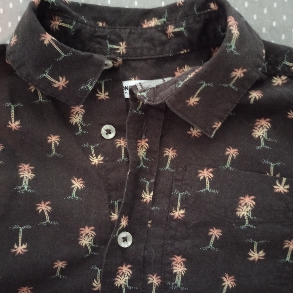 Sonoma Boy's Button Up Short Sleeve Shirt S Small